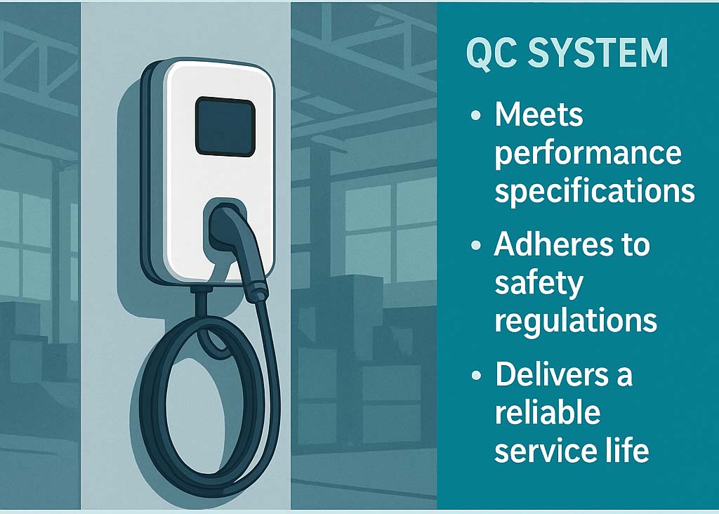 Quality Control Systems at 7kW Home AC EV Charging Stations Factories