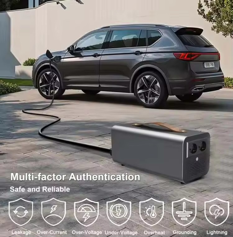 Pure Sine Wave V2L Discharger 5kW Portable EV Power Station parameter 