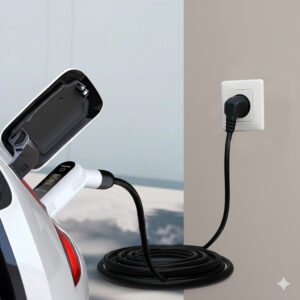 Compact Smart EV Charger Gun 3.8kw Type2 16A with App and Leakage Protection