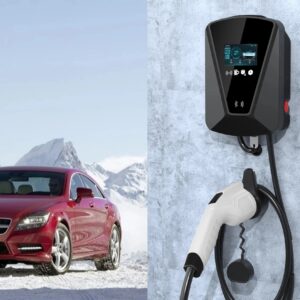 7kW 32A EV Charging Station Wall-Mounted Design with LCD Interface ETL Approval AC EV Charger