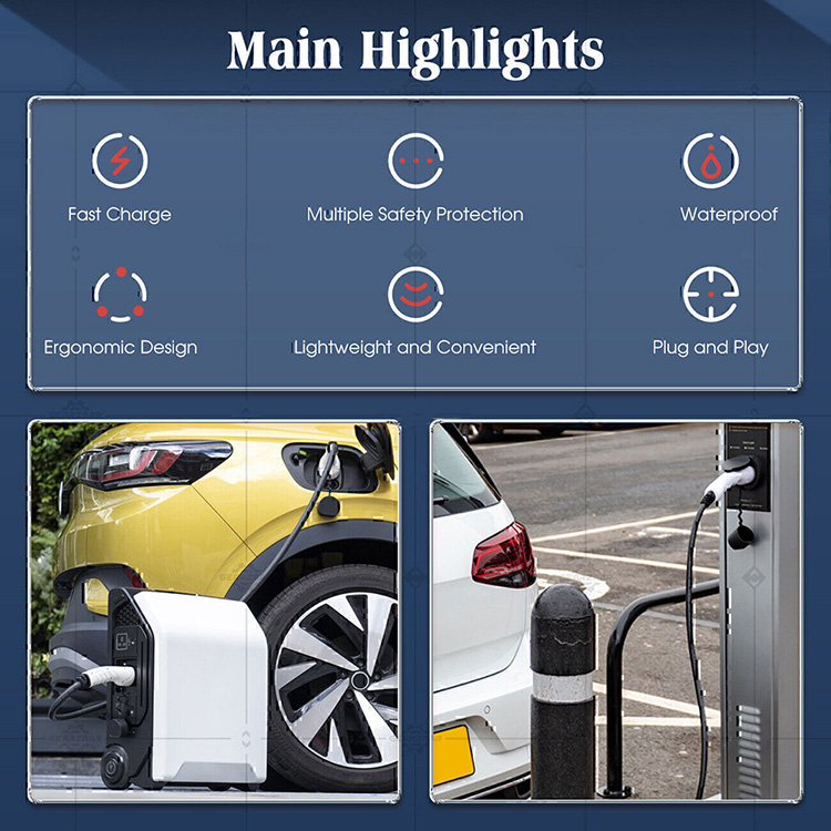 Fisher 3-Phase 16A 11kw EV Charging Station Home Charger Cable Type 2 IEC62196 Ev Charging Plug - Image 9