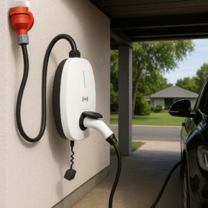 Type 2 22kW 32A Mini Home EV Charging Station Wallbox with APP and Type A+DC 6mA RCD CE TUV