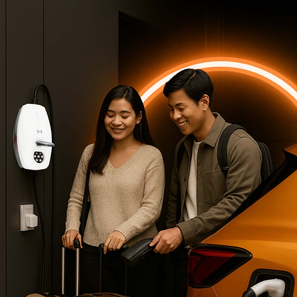 22kW 32A Type 2 Mini Smart EV Charger Wallbox with APP and Type A+DC 6mA RCD CE TUV Approved - Image 7