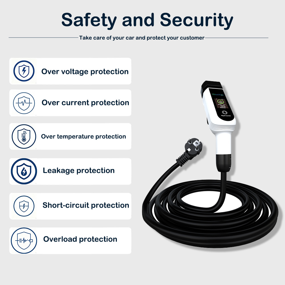 Portable EV Charging Station 3.8kw 16A Type2 with App and Full Safety Features - Image 4
