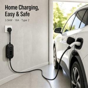 Wholesale 3.5kW EV Portable Charging Stations Type2 with EU Plugs EVSE Electric Vehicles Charger Station