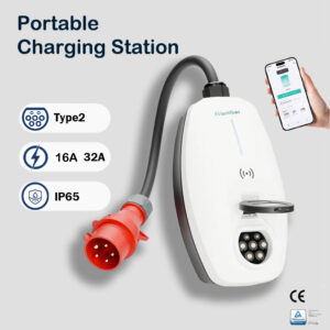 22kw EV Charging Stations 32A Mini Wallbox IEC 62196 Type 2 Ev Charger