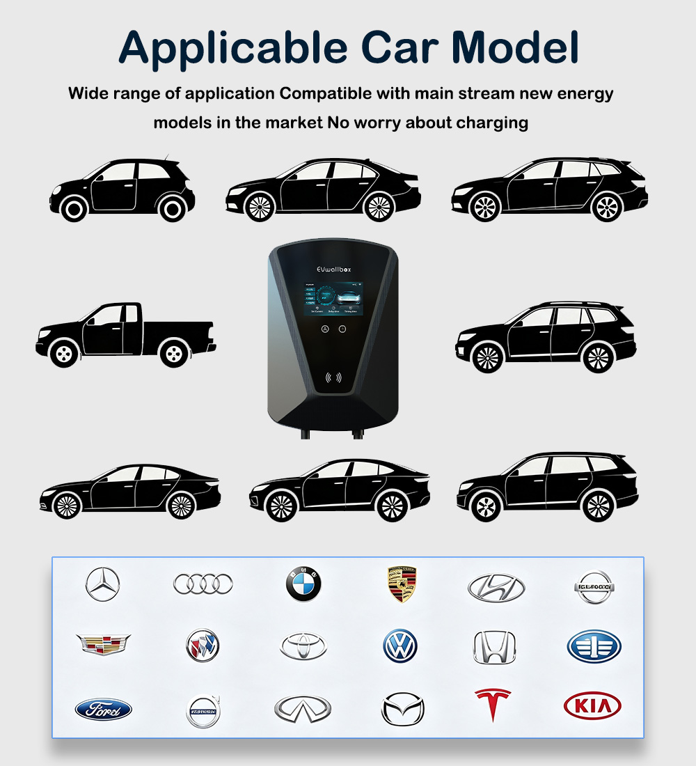 7kw Electric Vehicle Ev Car Charger Auto 32A Type2 Electric Car Charging Station Pile for tesla 1Phase - Image 4