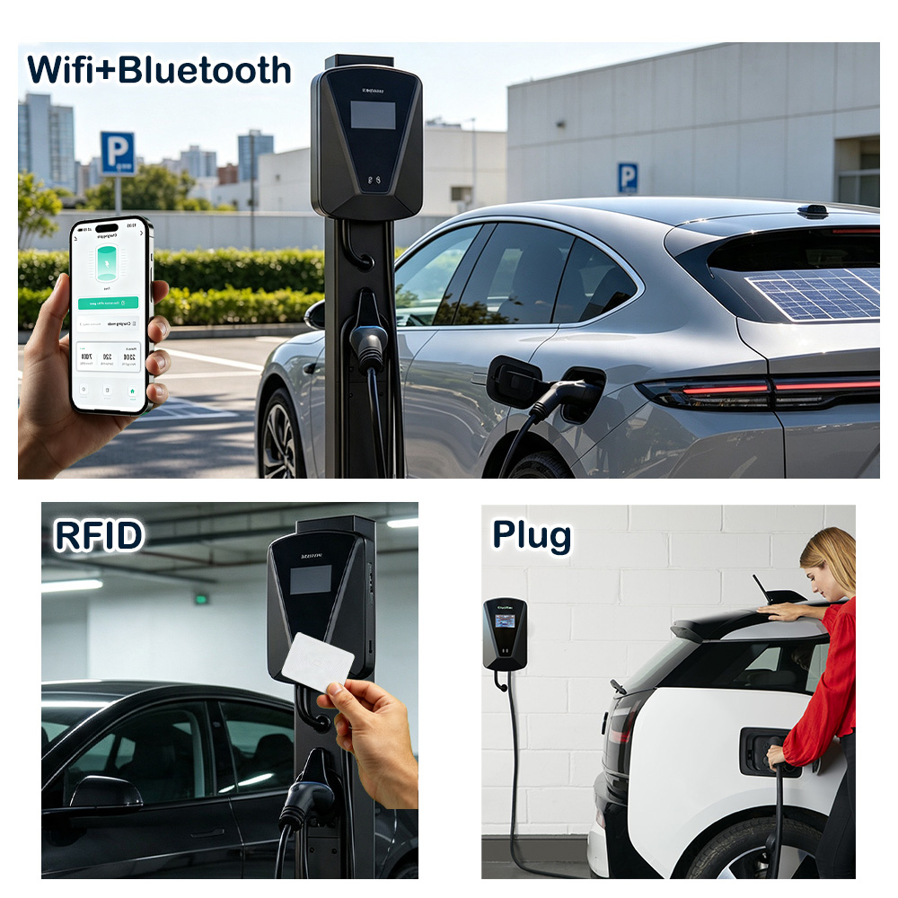 7kw Electric Vehicle Ev Car Charger Auto 32A Type2 Electric Car Charging Station Pile for tesla 1Phase - Image 5